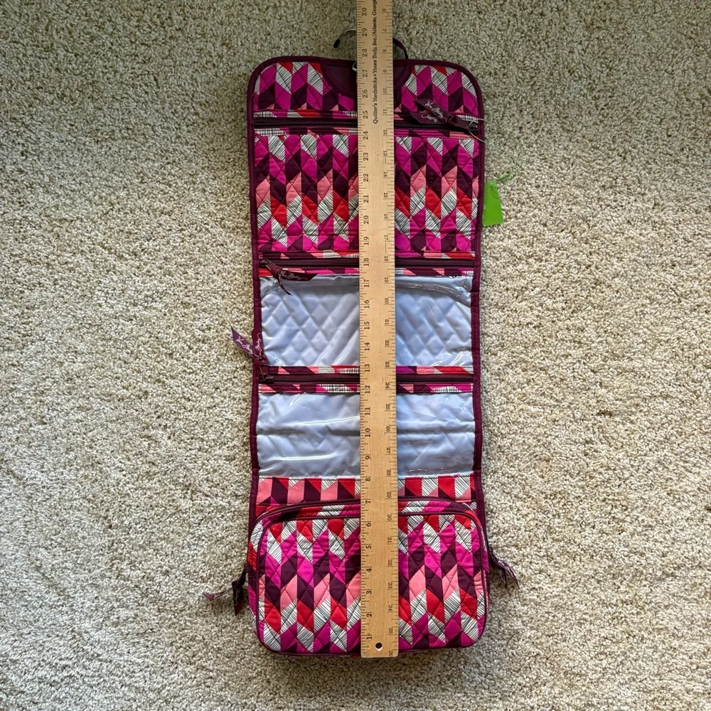 Vera Bradley Hanging Travel Organizer Cosmetic‎ Makeup Bag Bohemian Chevron